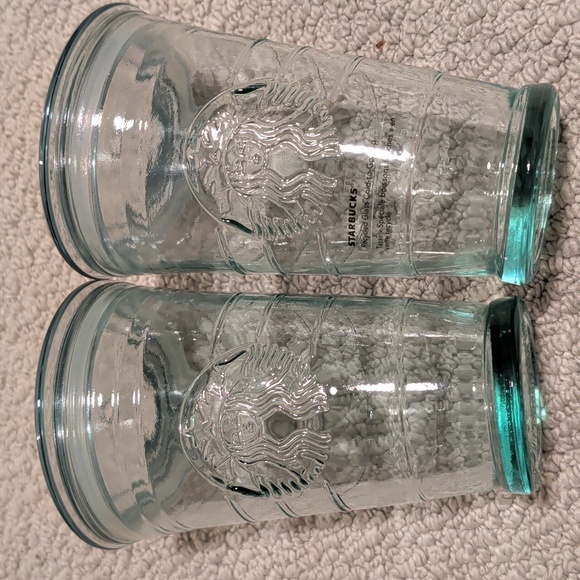 Starbucks Other - 2 Starbucks recycled glass tumbler 16oz - Straws not Included